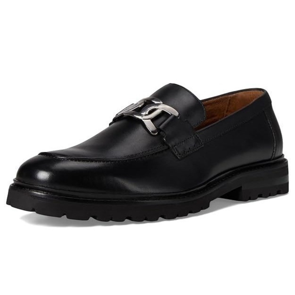 Stacy Adams Hale Men's Size 7 Moc Toe Slip-On Loafers with Metallic Horsebit